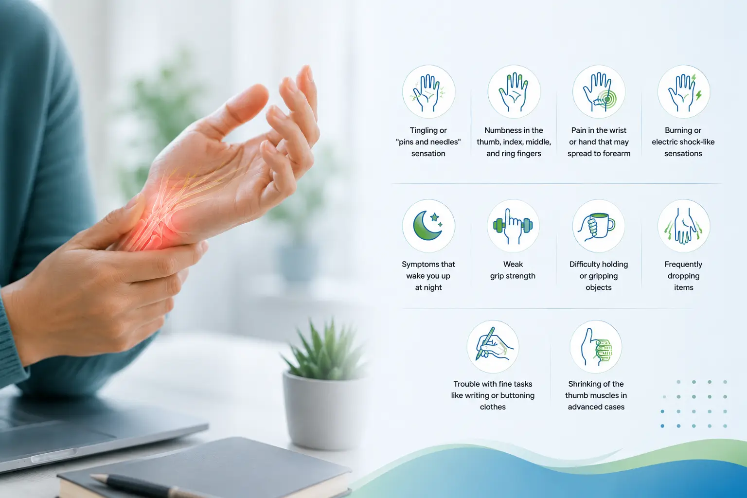 wrist pain and carpal tunnel symptoms 