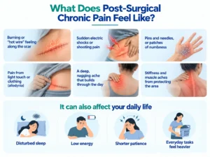 What does post-surgical chronic pain feel like?